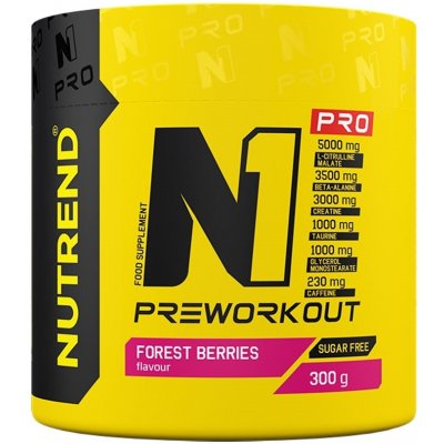 Pre-workout zmes Nutrend N1 PRO 300 g green lemonade