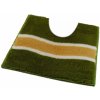 ROUTNER Kúpeľňová predložka LAVELLO Zelená 10408 - Zelená / 60 x 60 cm WC s výkrojom 10408