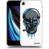 Picasee silikónový prehľadný obal pre Apple iPhone SE 2020 - EARTH - Lebka 3.0