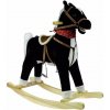 Lean Toys Hojdací koník so zvukmi Mustang čierny