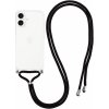 AppleKing transparentný kryt so šnúrkou pre iPhone 17 - čierny - možnosť vrátiť tovar ZADARMO do 30tich dní