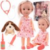 Majlo Toys Bábika doktorka s oblečením a psíkom My Baby 35 cm