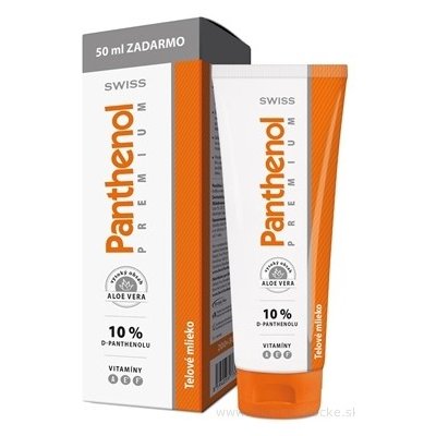 SWISS Panthenol PREMIUM 10% telové mlieko 200+50 ml zadarmo (250 ml)