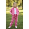 Zateplený komplet s mašličkami zima26 - svetlo-ružová - 9/10 r.