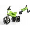 Odrážadlo Teddies FUNNY WHEELS zelené 2v1, výška sedadla 28/30 cm
