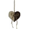 Srdce na zavesenie hnede X0046