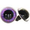 Oči metalické fialové 24 mm