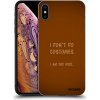 Picasee silikónový prehľadný obal pre Apple iPhone XS Max - I don´t do costumes