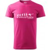 Evolution Football - Klasické pánske tričko vyššej gramáže - S ( Purpurová )