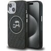 Karl Lagerfeld puzdro plastové Apple iPhone 15 KLHMP15SHMKBKCHK čierne