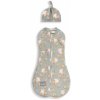 Sleepee Zavinovačka Sleepee Second Step Swaddle s čepičkou zdarma Vintage Animals Sky Blue