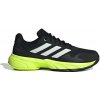 Pánska tenisová obuv adidas Courtjam Control 3 Clay Carbon/Lucid Lemon EUR 44 2/3
