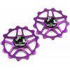 JRC Components kladky prehadzovačky 13z. keramické JRC pre Shimano 12r. MTB Farba: Fialová