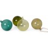 Ferm Living Vianočné gule Glass Baubles Mixed dark – L, set 4 ks – tmavý mix