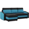 Signal Rozkladacia rohová sedacia súprava HEWLET MODEL 2 Čierna - Modrá
