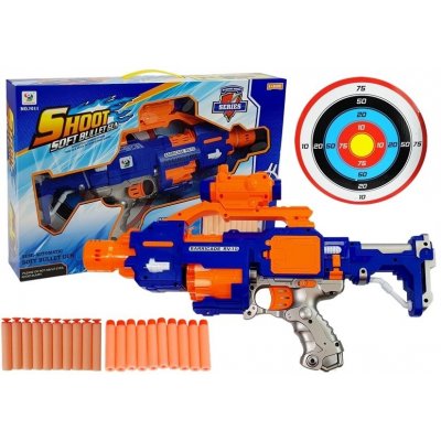 Lean Toys puška s penovými nábojmi a terčom 45 cm