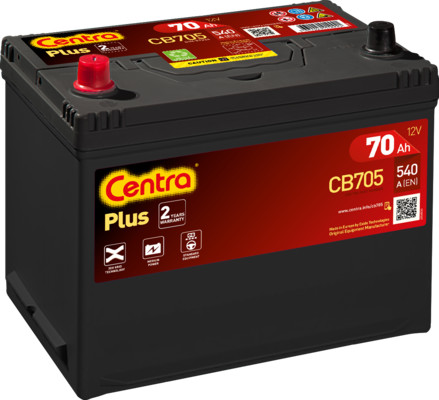 Centra Plus 12V 70Ah 540A CB705