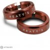 Peaty's Monarch Lock Ring objímky gripov, 8 mm, červená