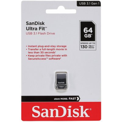 SanDisk Cruzer Ultra Fit 64GB SDCZ430-064G-G46 od 7,78 € - Heureka.sk