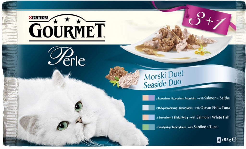 Gourmet Perle Cat rybí duo 4 x 85 g
