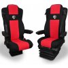 Poťahy na sedadlá pre nákladné vozidlo Mercedes MP4, MP5 červená