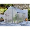 Skleník LANITPLAST SARANA 6x12 PC 4 mm strieborný LG4276 - klasický skleník so sedlovou strechou - m - hliníkový skleník - zmluvné - 10 rokov na nerozbitnosť krupobitím - kg/m2 - polykarbonát 4 mm - L