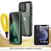 Odolné Vodotesné púzdro Luxria Resistant pre Apple iPhone - Čierne (certifikované) iPhone: 12 Mini