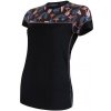 Tričko krátke dámske SENSOR MERINO IMPRESS čierna/floral - M