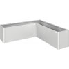 Vyvýšený záhon Biohort Belvedere Midi L200 plechový 201 x 201 x 61 cm strieborný metalický