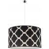 Duolla | Duolla - Luster na lanku MAROKO 1xE27/40W/230V pr. 45 cm čierna/biela | DU80504