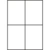 CDRmarket ETR0ECO0922A4100 samolepiace etikety 105 x 148 mm, 4 etikety, A4, 100 listů, biela