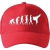 Karate Evolúcia - kop - Šiltovka so zahnutým šiltom a mosaznou sponou - Univerzálna veľkosť ( Červená )