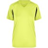 James&Nicholson Dámske funkčné tričko JN316 Fluo-Yellow M
