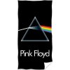Carbotex · Bavlnená osuška Pink Floyd - motív The Dark Side of the Moon - 100% bavlna, froté s gramážou 320 gr./m2 - 70 x 140 cm