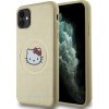 Hello Kitty Hardcase Leather Kitty Head MagSafe kryt na iPhone 11 – zlatý KF2345628