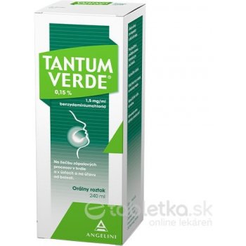 Tantum Verde 0,15% sol.ora.1 x 240 ml