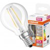 LED žiarovka P45 guľka E14 2,8W = 25W 250lm 2700K teplá biela 320° Dimmable Retrofit Filament CLASSIC Osram