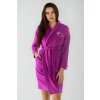 Dámsky župan froté Hannah fialový 3XL