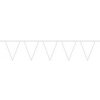Vlaječková girlanda biela plastic 1000 x 32 cm