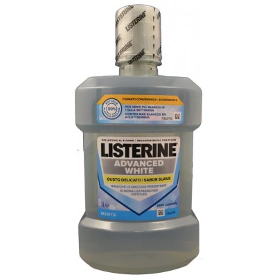 Listerine Ústna voda s bieliacim účinkom Advanced White Mild Taste 1000 ml