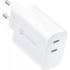 FORCELL TFK-TC-35WPD bez kábla 3A 35W (Sieťová nabíjačka FORCELL s 2 zásuvkami USB typu C - 3A 35W s funkciou PD a QuickCharge 4.0)