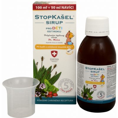 Dr. Weiss Stopkašeľ sirup 150 ml