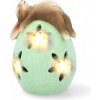 AB LINE 12525CH41_1 Veľkonočná figúrka Zajačik na vajíčku s led svetlom, 13,5 cm
