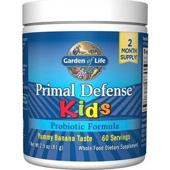 Garden of life Primal Defense Kids Banana probiotika pro děti banán 81 g