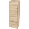 Mereo, Mereo Opto kúpeľňová skrinka vysoká 125 cm, ľavé otváranie, Multidecor, Dub Bardolino, MER-CN995LDBAR