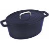 SK SOLINGEN SK SOLINGEN Pekáč s pokrievkou liatinový oválny so smaltovaným povrchom ALPEN 31 x 23 cm modrá CS-079697 (CS-079697)