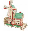 Woodcraft Drevené 3D puzzle Veterný mlyn
