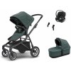 THULE Sleek Set + Cybex Aton B2 i-Size mallard green on black 2023