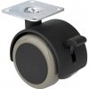 Walteco Nábytkové koliesko s brzdou, priemer 50 mm, nosnosť 50 kg , 43057