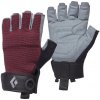 Ferratové rukavice Black Diamond W'S Crag Half-Finger Gloves Veľkosť rukavíc: S / Farba: červená